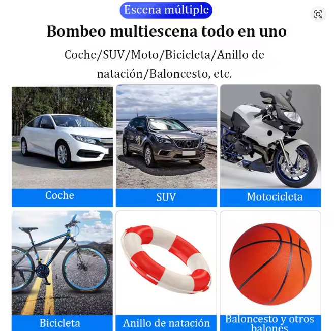Bomba inflable de aire de mano